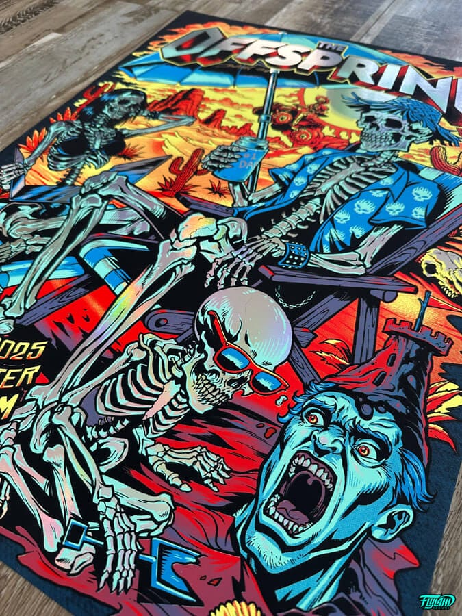 The Offspring Albuquerque NM 2025 FOIL EDITION Gig Poster