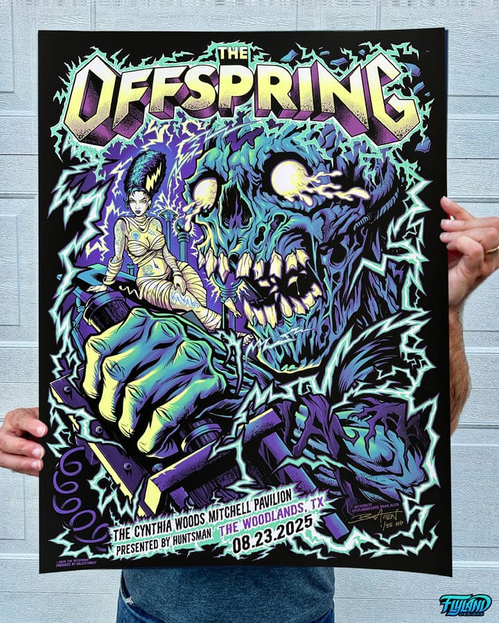 The Offspring The Woodlands TX 2025 STANDARD EDITION Gig Poster