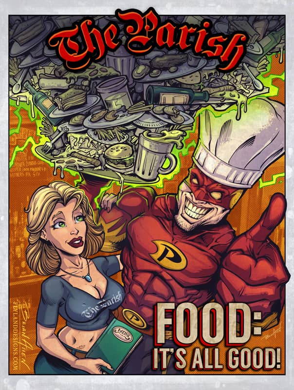 Superhero Bar Poster