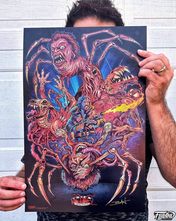 Illustration of various monstrous creatures from John Carpenter's The Thing movie