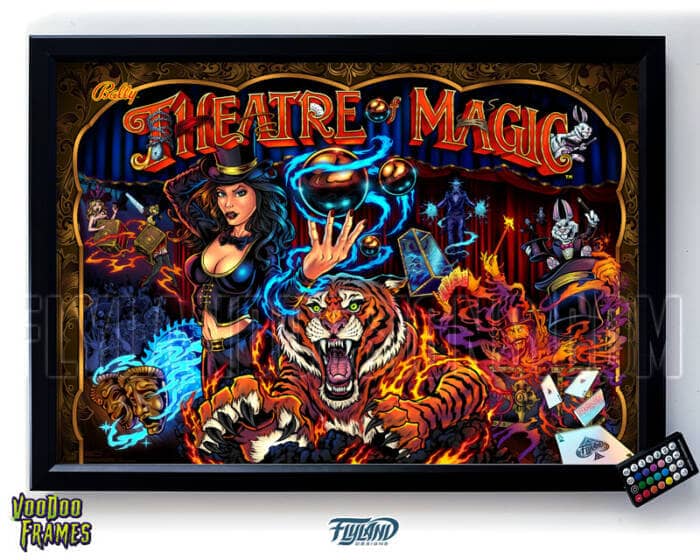 Theatre of Magic Voodoo LED frame and Translite Bundle with artwork by artist Brian Allen
