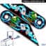 Vinyl Decal designed to be applied to the Hinge of the Theatre of Magic  pinball machine with artwork drawn by Brian Allen
