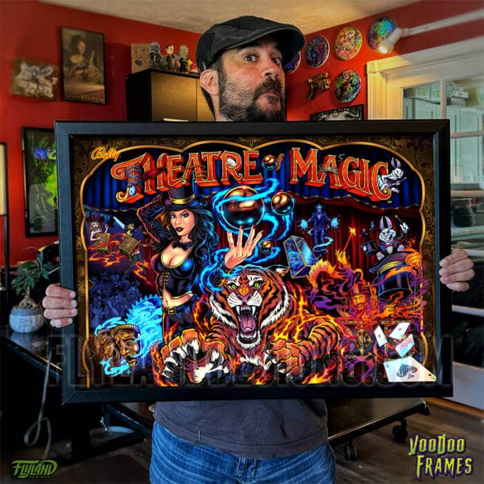 Theatre of Magic Voodoo LED frame and Translite Bundle with artwork by artist Brian Allen