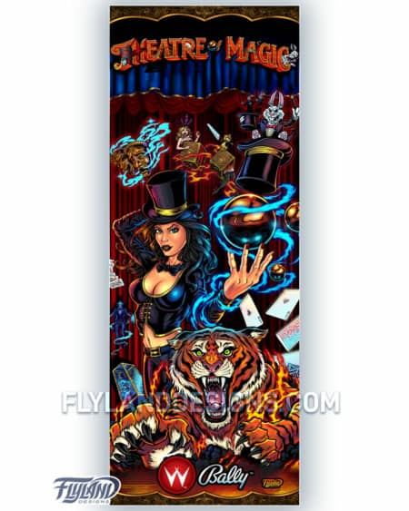 24"x63" Vertical Pinball Banner with artwork by Brian Allen