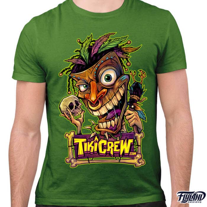 Tiki Time T-Shirt Artwork by Brian Allen