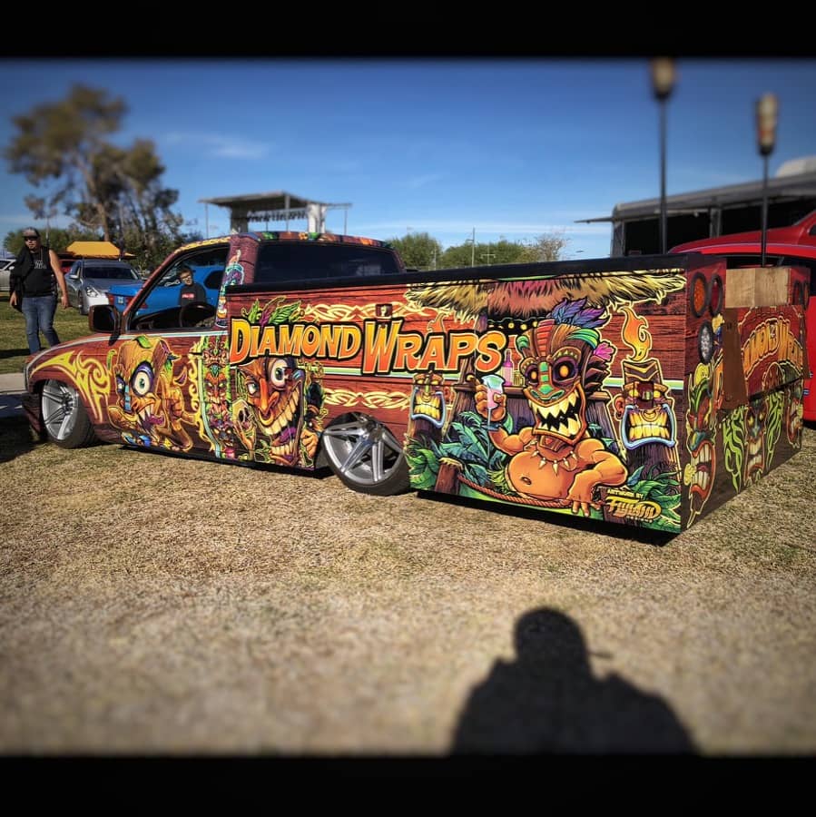 Tiki Truck Wrap