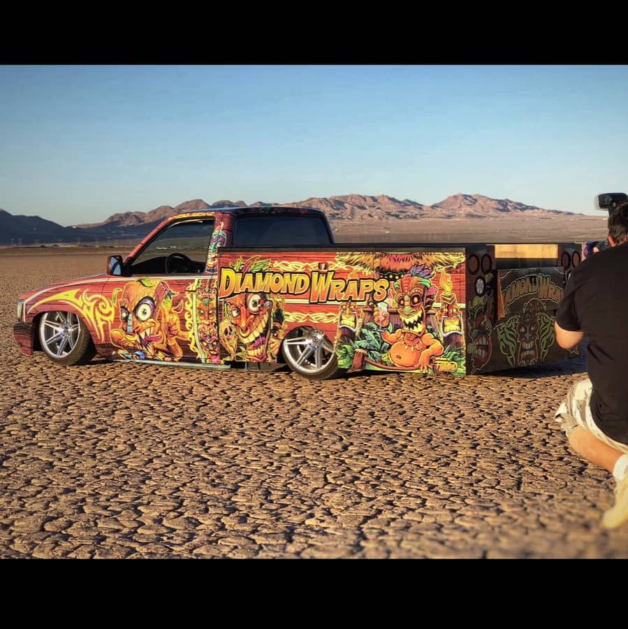 Tiki Truck Wrap