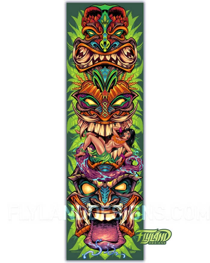 Tiki Vertical Vinyl Banner