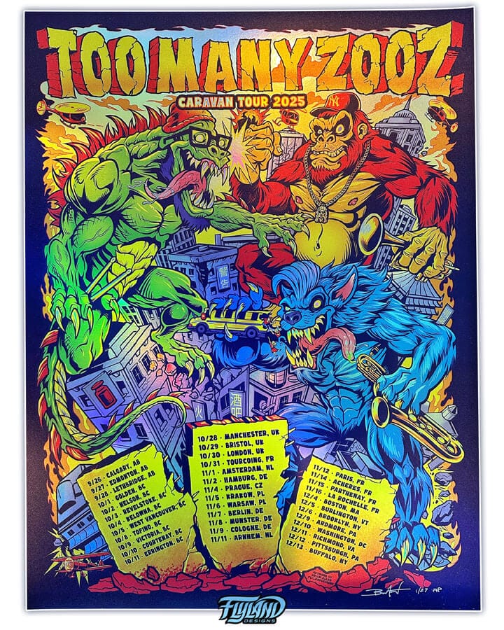 Too Many Zoos FOIL Artist Proof - Flyland Designs, Freelance