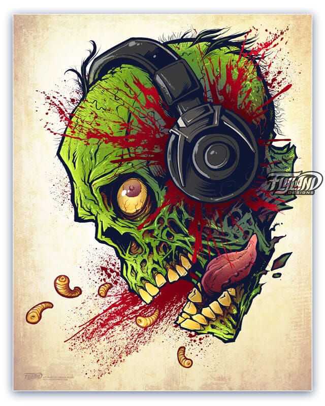 Too Loud Art Print signed by Brian Allen - Flyland Designs