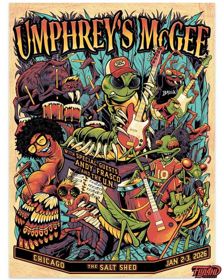 Umphrey's McGee 2026 The Salt Shed Foil Artist Proof - Flyland