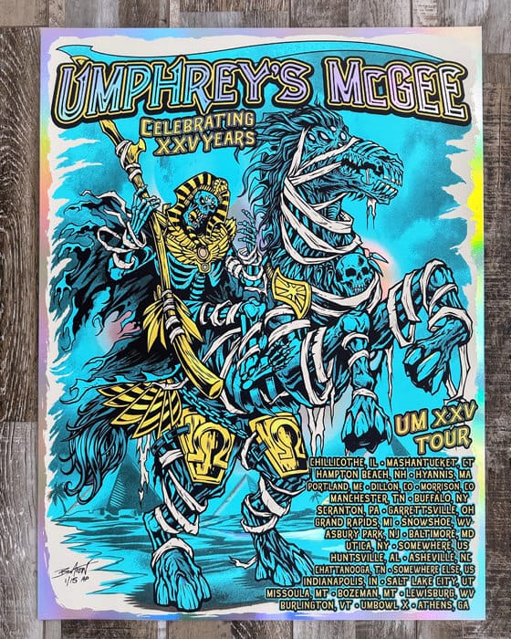 Umphrey's McGee Summer Tour 2023 Limited Edition Foil Artist Proof