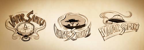 Vapor-Safari-logo-sketches