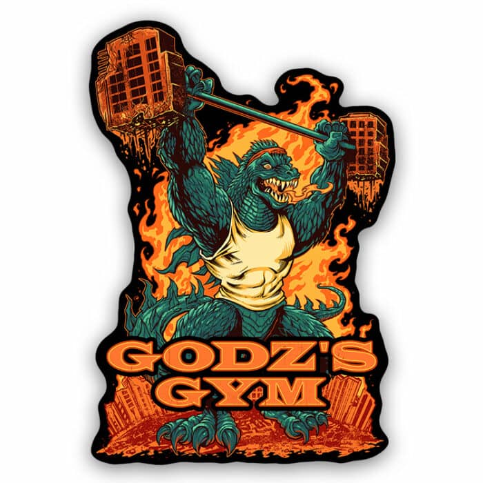 Godz's Gym Vinyl Sticker