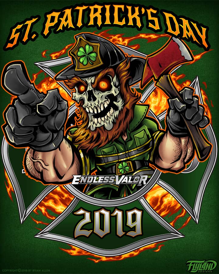 St Patricks Day Firefighter 2019