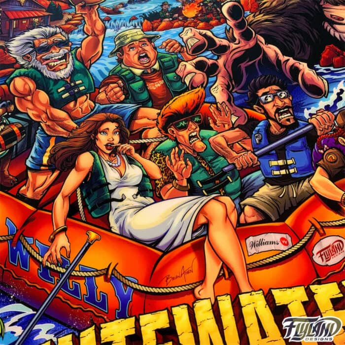 Alternate pinball artwork of Wil