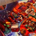 Alternate pinball artwork of Williams Whitewater pinball machine featruing a sasquatch by Brian Allen