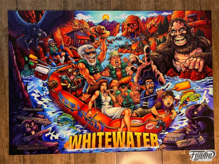 Alternate pinball artwork of Wil