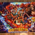 Alternate pinball artwork of Williams Whitewater pinball machine featruing a sasquatch by Brian Allen