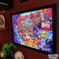 Alternate pinball artwork of Williams Whitewater pinball machine featruing a sasquatch by Brian Allen