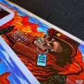 Alternate Side Blade pinball artwork of Williams Whitewater pinball machine featruing a sasquatch by Brian Allen