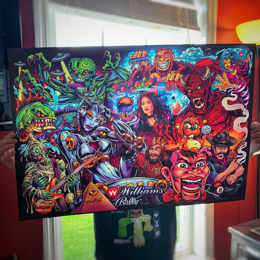 Williams Pinball Mashup Translite - Flyland Designs, Freelance