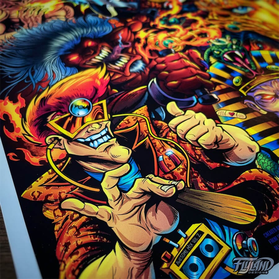 Williams Pinball Mashup Vol. 2 ART PRINT - Flyland Designs