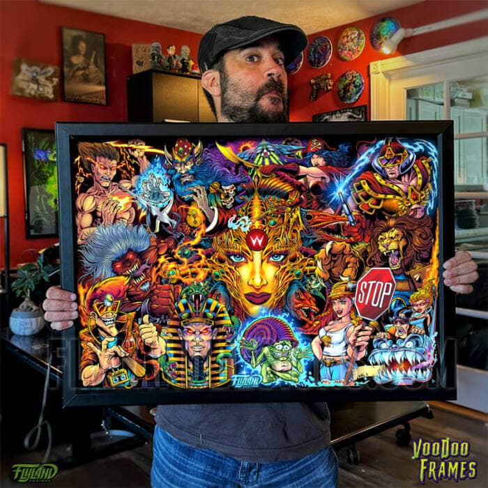 Williams Mashup Vol 2 Voodoo LED frame and Translite Bundle with artwork by artist Brian Allen
