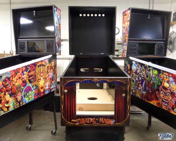 Williams Mashup Vinyl wrap for Pinball Machines artwork by Brian Allen. This is an illsturation with a mashup off all the williams characters that I have created over the years.