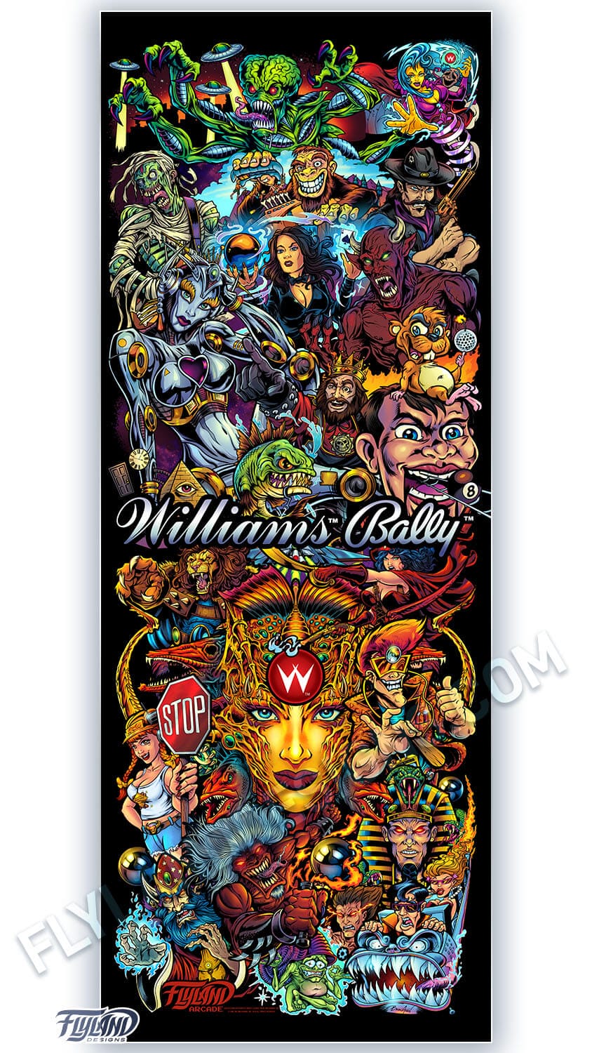 Williams Mash Up Vertical Vinyl Banner - Flyland Designs