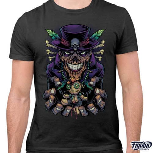 Witch Dr with Voodoo Doll T-Shirt Artwork by Brian Allen