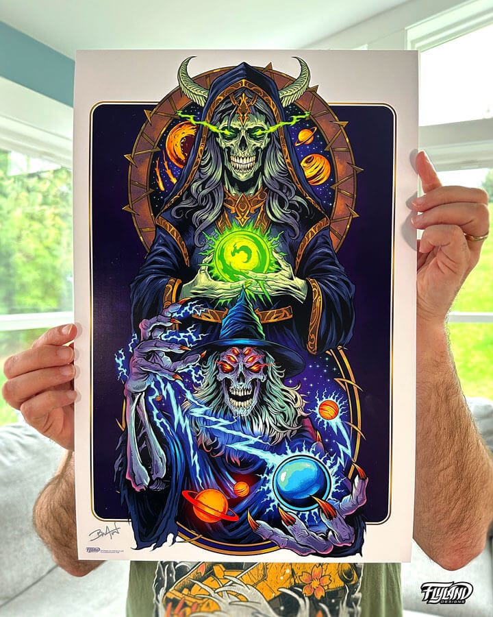 Wizard and Sorceress Art Print 11