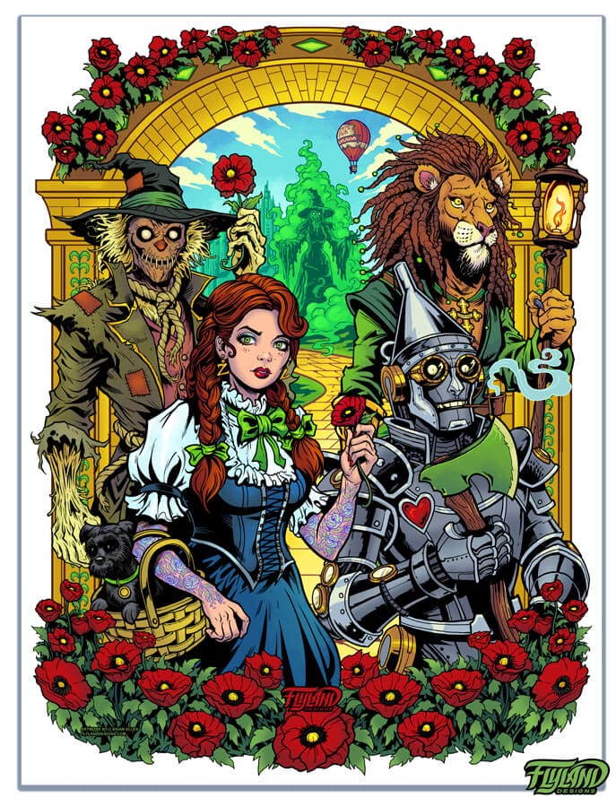 アート・デザイン・音楽 Slim A FANTASY MEMOIOR byCynthia Rowley Wizard-of-Oz-18x24-Art-Print-