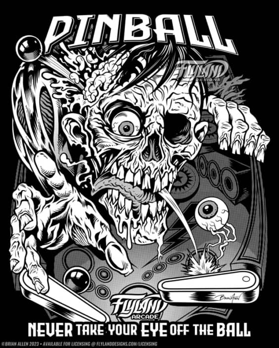 Zombie Pinball Artwork by freela