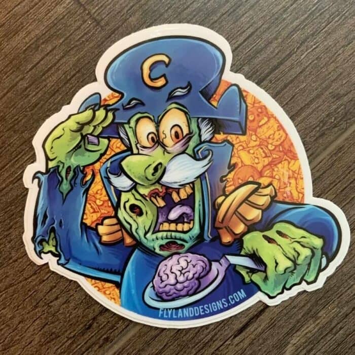 Cap'n Dead Vinyl Sticker - Image 2