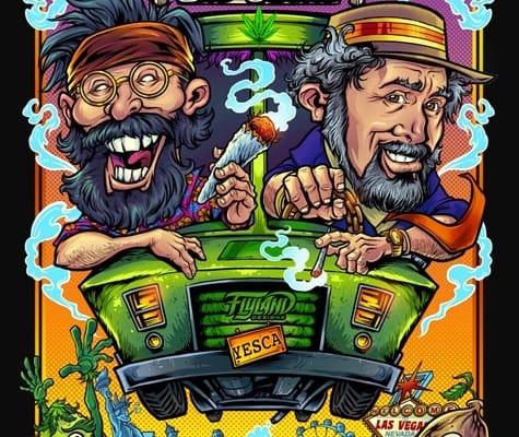 Album cover illustration of a sk