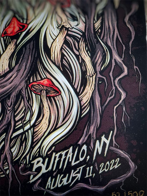 Metallica Buffalo NY 2022 Gig Poster signed Artist Proof