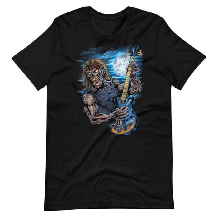 Zombie Guitar Player - Short-Sleeve Unisex T-Shirt - Image 3