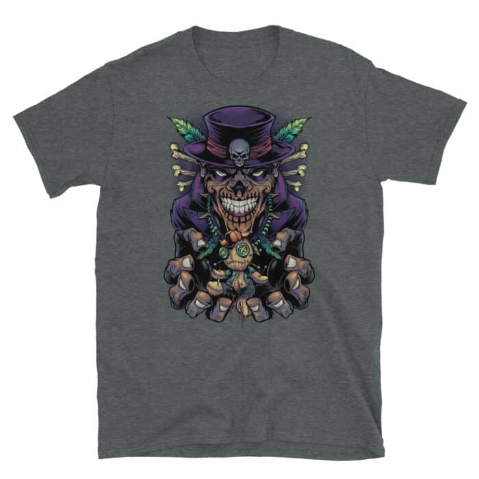 Witch Dr with Voodoo doll Short-Sleeve Unisex T-Shirt - Image 3