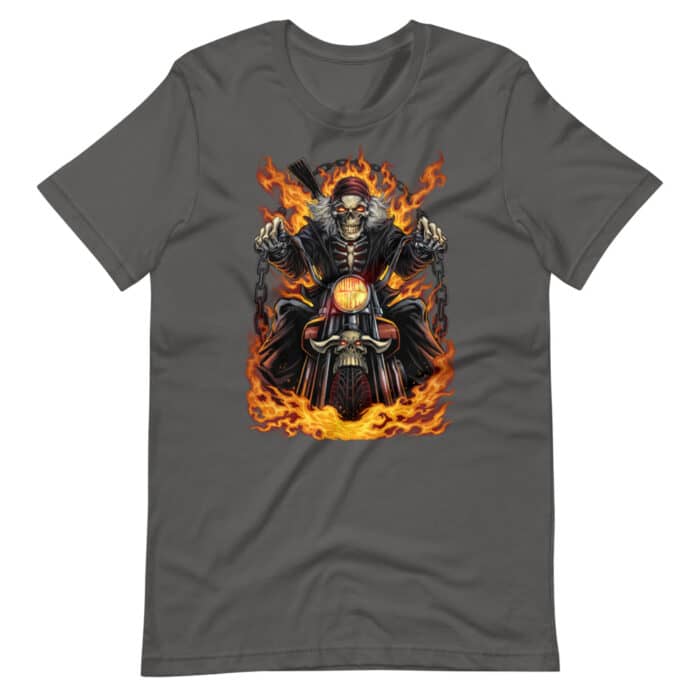 Skeleton Rider - Short-Sleeve Unisex T-Shirt - Image 7