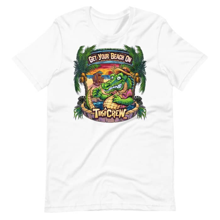 Gator on the Beach - Short-Sleeve Unisex T-Shirt - Image 3