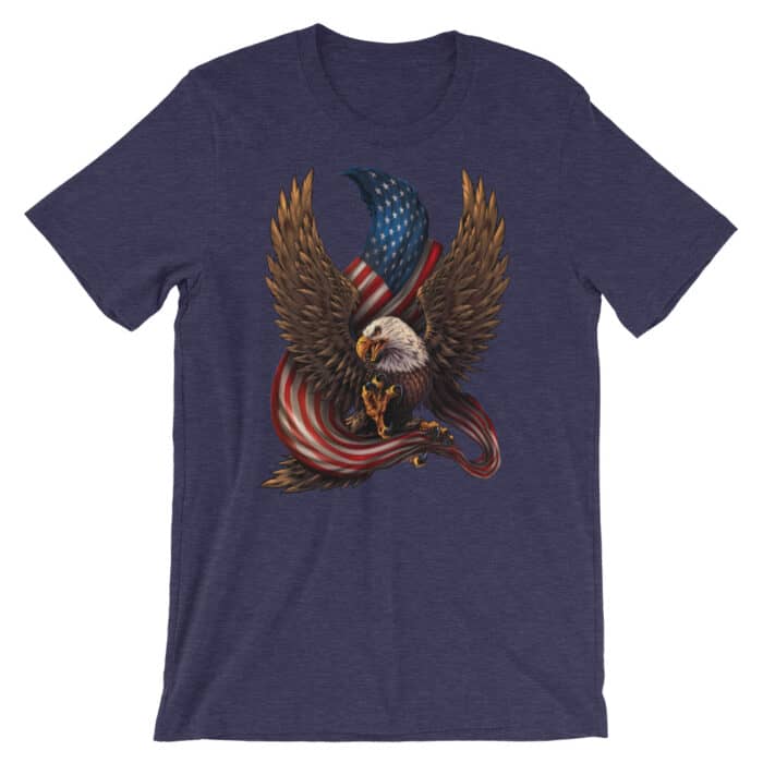 Eagle and Flag Short-Sleeve Unisex T-Shirt