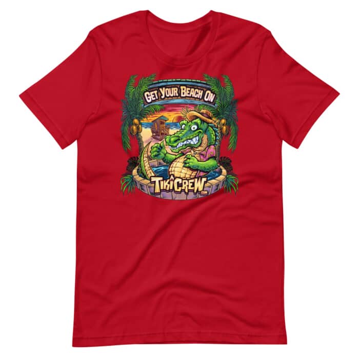 Gator on the Beach - Short-Sleeve Unisex T-Shirt - Image 7