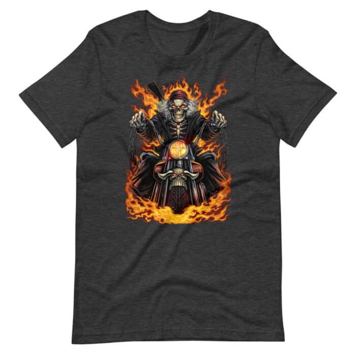 Skeleton Rider - Short-Sleeve Unisex T-Shirt - Image 9