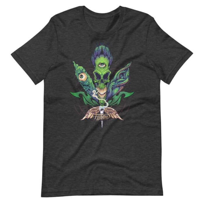 Cannabis Skull Short-Sleeve Unisex T-Shirt - Image 6