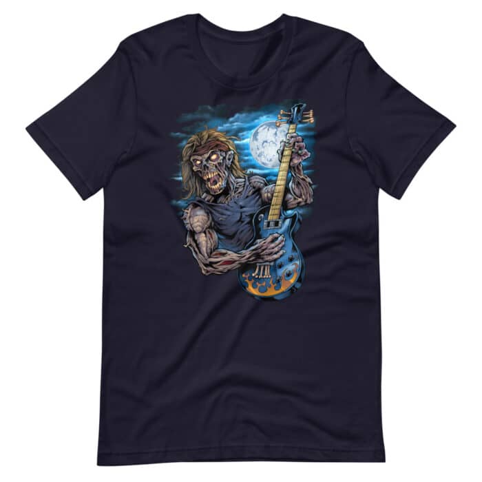 Zombie Guitar Player - Short-Sleeve Unisex T-Shirt - Image 6