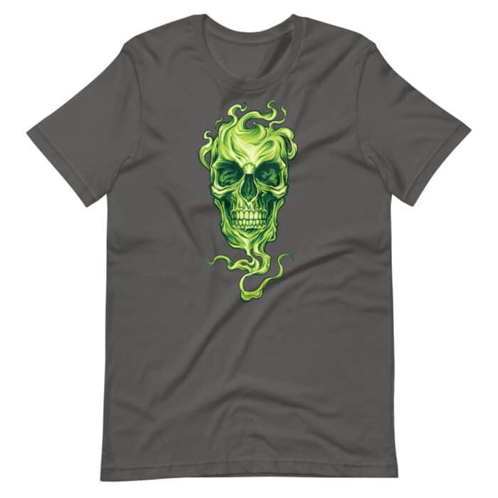 Smoke Skull - Short-Sleeve Unisex T-Shirt - Image 6