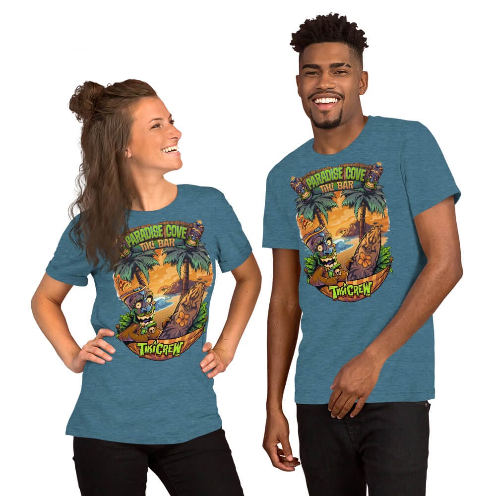 Tiki Man in Hammock - Short-Sleeve Unisex T-Shirt - Flyland