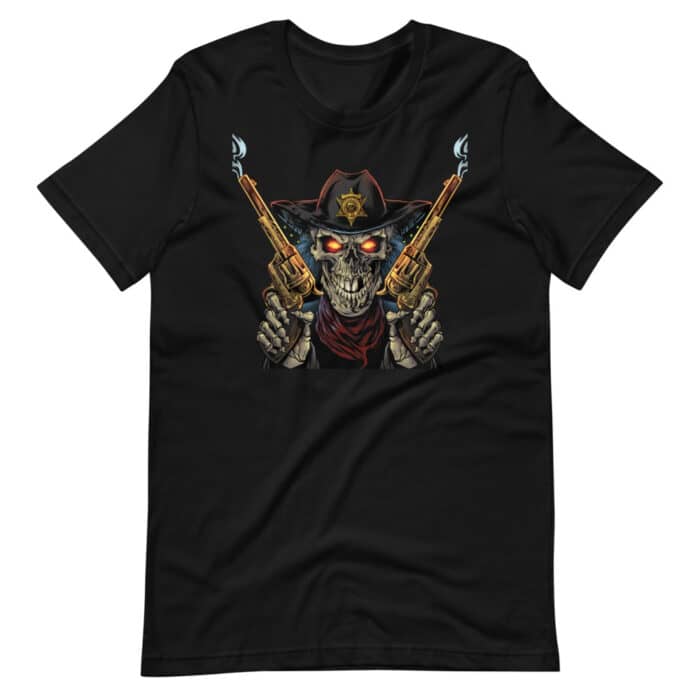 Skeleton Gunslinger - Short-Sleeve Unisex T-Shirt