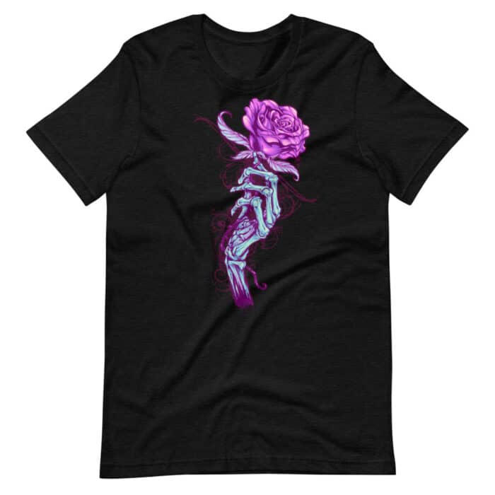 Skeleton Hand with Rose - Short-Sleeve Unisex T-Shirt - Image 4